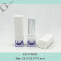 AG-JY6063 Transparent Bottom Plastic Square Empty Lipstick Case Wholesale